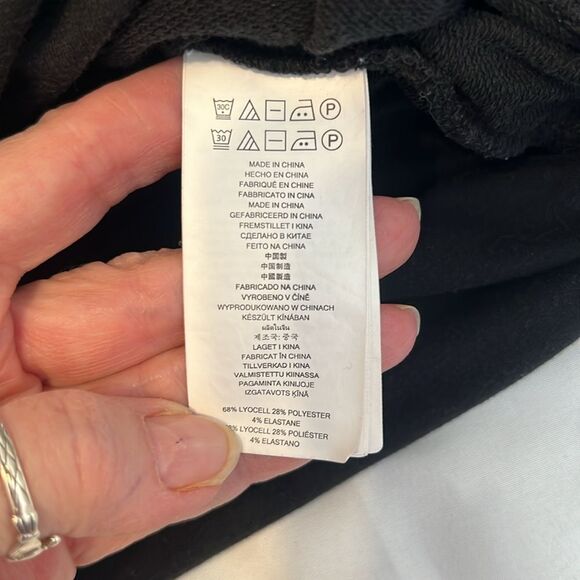 Michael Michael Kors size small black long sleeve wrap front knit top EUC - Picture 6 of 14